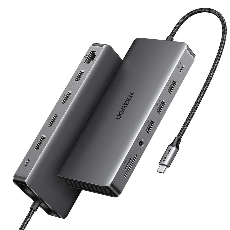 UGREEN 13-in-1 USB-C Hub Triple Display Docking Station 4K HDMI DP 100W PD 10Gbps Ethernet SD TF MacBook Windows 15978 Ugreen