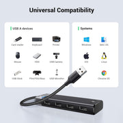 UGREEN 15548 4-port USB 3.2 hub, 5Gbps, universal compatibility