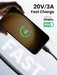 UGREEN USB C 2.0 Cable 2M 60W Male to Male Power Delivery 2.0 QC 2.0/3.0 Fast Charging Type-C Data Transfer Cable (10306) Ugreen