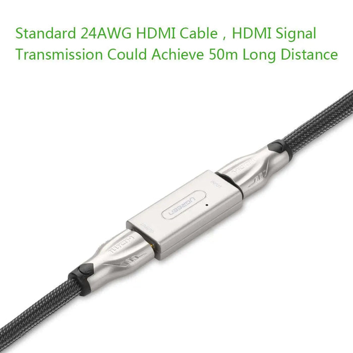 UGREEN HDMI Extender Active Repeater Booster Video Audio 1080P 50M Range Zinc Alloy Case Signal Amplifier Cable (40265)