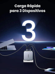 UGREEN 140W Nexode 3-Port USB C GaN II Charger PD 3.1 Power Supply MacBook Pro 16" Dell XPS iPhone 14 Galaxy S22 (90549) Ugreen