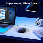 UGREEN Ergonomic 5-Level 6 Button Silent 2.4G Wireless Optical Mouse Nano Receiver 4000 DPI PC Laptop Gaming Black (90545) Ugreen