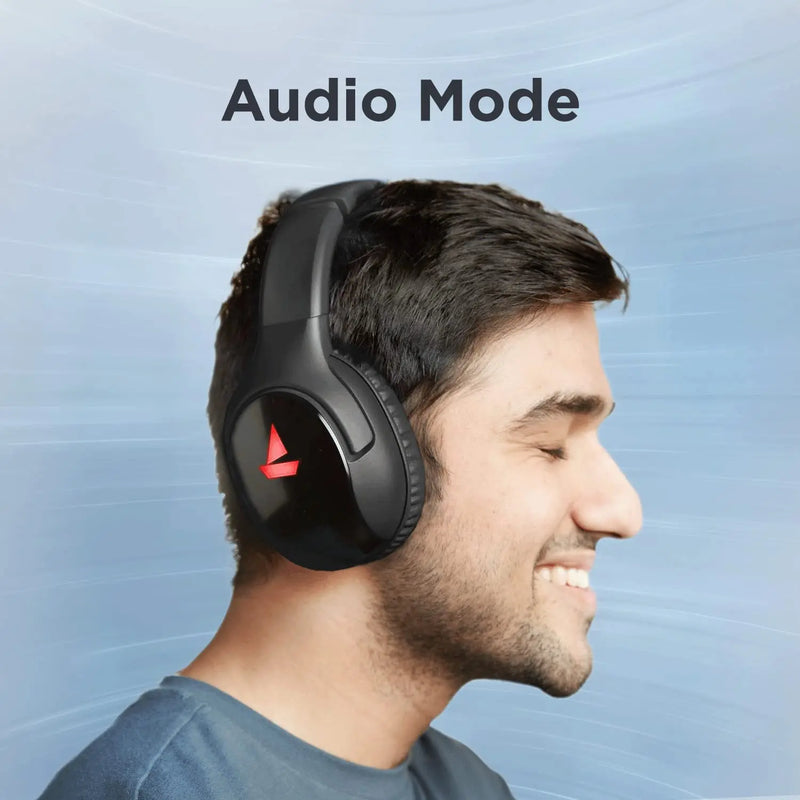 boAt Immortal Im1300 Gaming Bluetooth 2.4Ghz Wireless Over Ear Headphones With Mic-Black Sabre ( Open Box ) BOAT