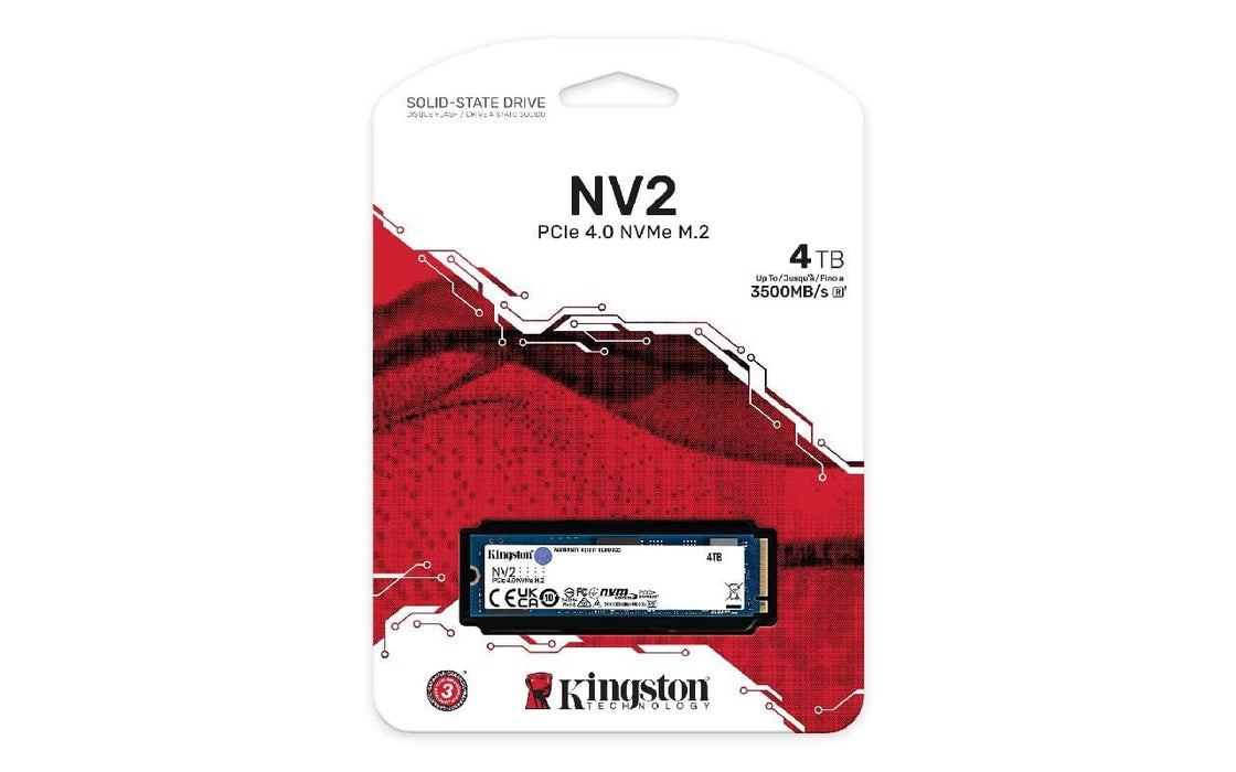 Kingston NV2 4TB M.2 2280 NVMe PCIe Internal SSD Up to 2800 MB/s SNV2S/4000G