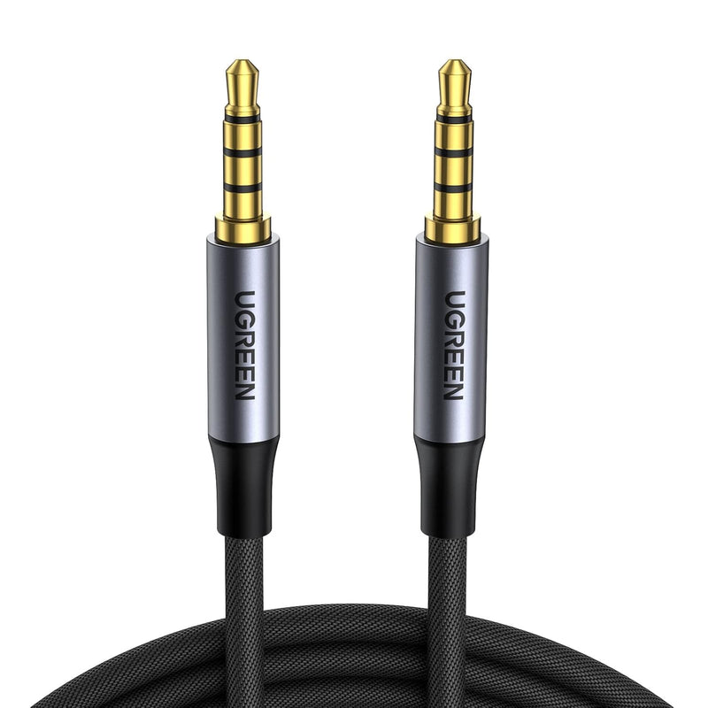 UGREEN 10648 1m braided 3.5mm 4-pole TRRS audio cable 