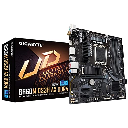 GIGABYTE B660M DS3H AX DDR4 (Wi-Fi) Motherboard