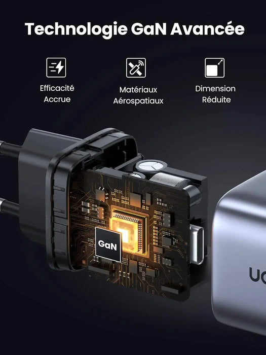 UGREEN 45W Nexode 2-Port USB C Charger GaN II Tech Galaxy S22 Ultra S21 MacBook Air iPhone 14 Pro Max Plus Wall (90573) Ugreen