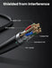 UGREEN Cat7 Ethernet Cable 1M F/FTP 10Gbps 600MHz STP LAN Modem Router PC Mac PS4 PS3 Xbox 360 Laptop Shielded (11268) Ugreen
