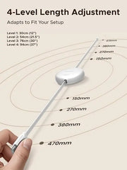 UGREEN Nexode 1m 100W Retractable USB-C to USB-C PD Fast Charging Cable | Adjustable Length Cable with Power Delivery & Data Sync for Phones, Laptops & Tablets( 95673 ) TeckPot