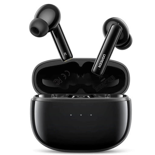 UGREEN HiTune T3 ANC Wireless Earbuds Bluetooth 5.2 Active Noise Cancelling Transparency Mode Deep Bass 24H Playtime USB-C Black 90401 Ugreen