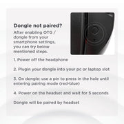 boAt Immortal Im1300 Gaming Bluetooth 2.4Ghz Wireless Over Ear Headphones With Mic-Black Sabre ( Open Box ) BOAT