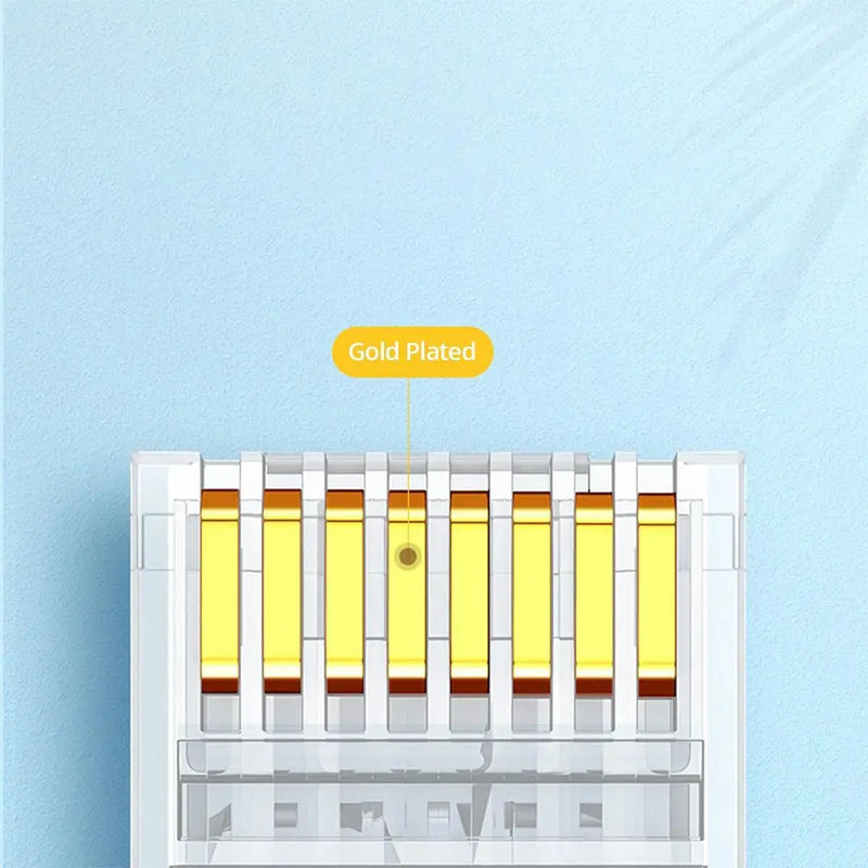 UGREEN Cat 6 U/UTP Unshielded Modular Plug LAN High Speed Gigabit Network Router Modem Smart TV PC Laptop 100 Pcs (60558) Ugreen