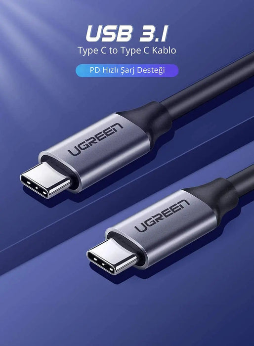 UGREEN USB C Cable 1.5M 60W PD Fast Charging Type-C to Type-C Charger MacBook Air Pro iPad Samsung Galaxy Pixel (50751)