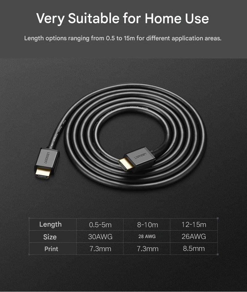 UGREEN 10109 5m HDMI 1.4 cable very suitable for home use