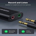 UGREEN USB 2.0 External Stereo Sound Card Adapter 3.5mm Headphone Microphone Jack Windows Mac Linux PC Laptop PS4 (30724) Ugreen