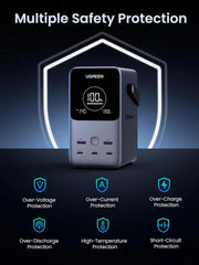 UGREEN 300W 48000mAh Portable Charger Power Bank Smart Digital Display Lighting SOS 153Wh 5 Port USB C Outdoor (25286) Ugreen