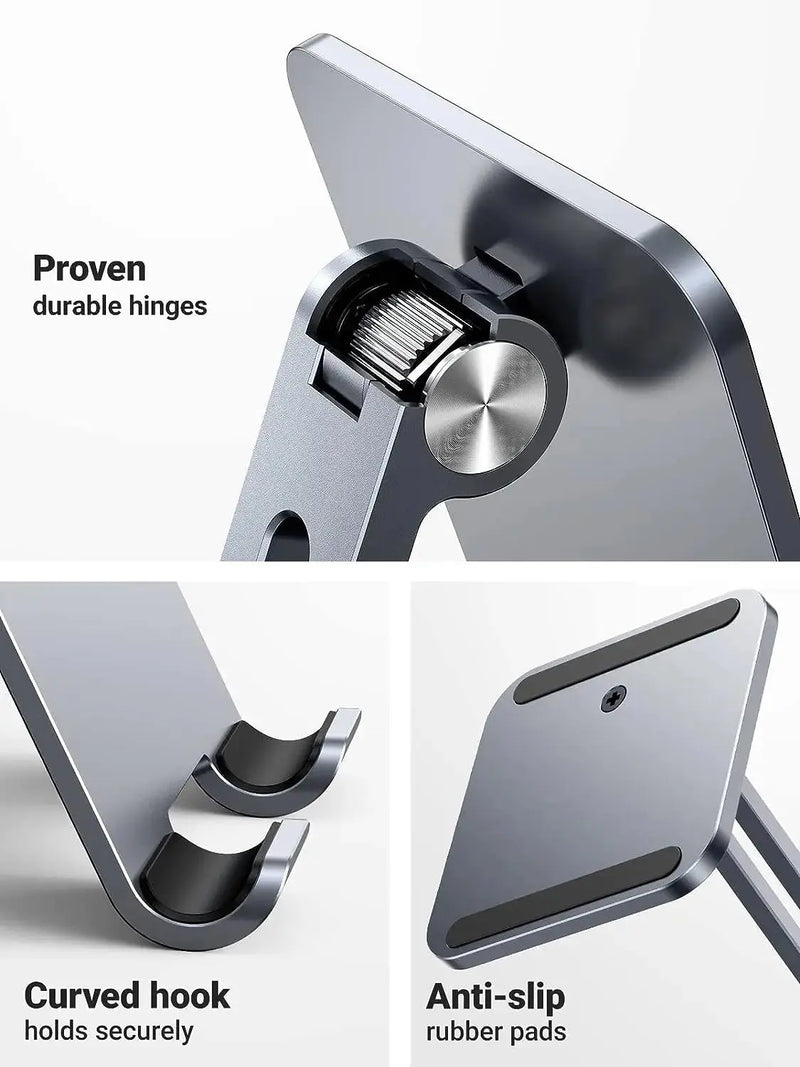 UGREEN Height Adjustable Aluminum Portable Mobile Tablet Stand iPad Pro 12.9 9.7 10.5 Air Mini iPhone 12 Switch (40393) Ugreen