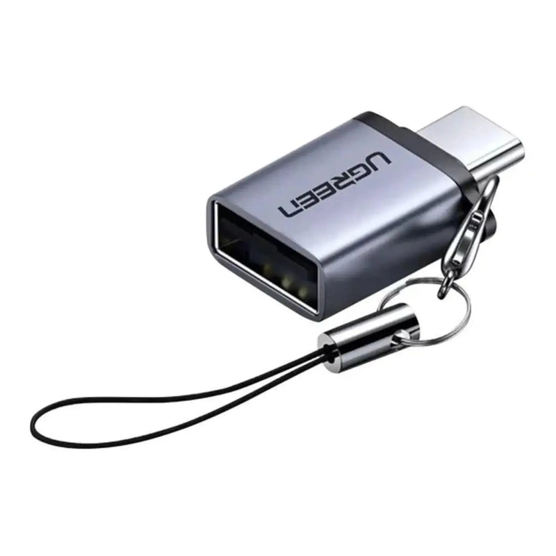UGREEN Type C Male to USB 3.0 A Female Adapter Cable Lanyard 5Gbps High Speed Data Transfer PC Laptop MacBook Space Gray 50283 Ugreen