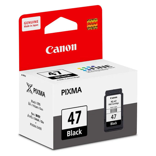 Canon PIXMA PG47 Black Ink Cartridge, 15ml - TeckPot