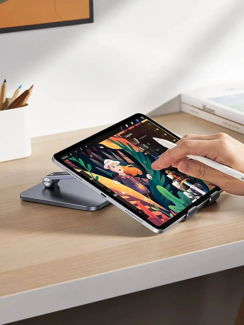 UGREEN Height Adjustable Aluminum Portable Mobile Tablet Stand iPad Pro 12.9 9.7 10.5 Air Mini iPhone 12 Switch (40393) Ugreen