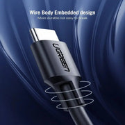 UGREEN USB C 2.0 Cable 3M 60W Male to Male Power Delivery 2.0 QC 2.0/3.0 Fast Charging Type-C Data Transfer Cable (60788) Ugreen