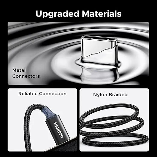 UGREEN 10ft USB-C to 3.5 mm Hi-Res Audio Adapter Cable – 32-Bit / 384 kHz, Long Length for Phones, Tablets & Laptops (65102) TeckPot