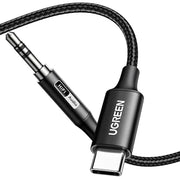 UGREEN 10ft USB-C to 3.5 mm Hi-Res Audio Adapter Cable – 32-Bit / 384 kHz, Long Length for Phones, Tablets & Laptops (65102) TeckPot
