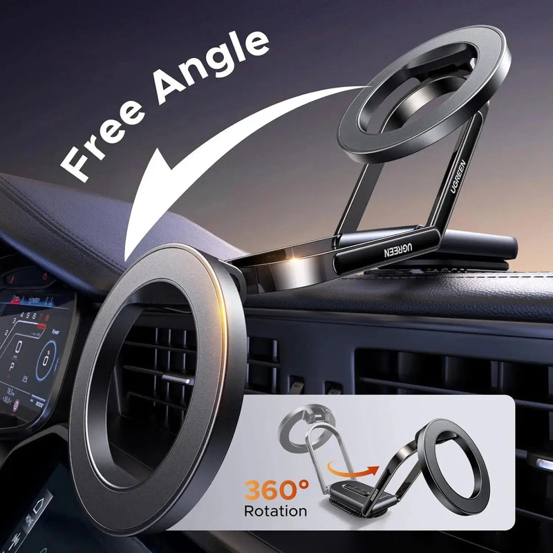 UGREEN MagSafe Car Mount Dashboard 360° Rotation Magnetic Phone Holder iPhone 16 15 14 13 12 MagSafe Case Strongest (65186) Ugreen