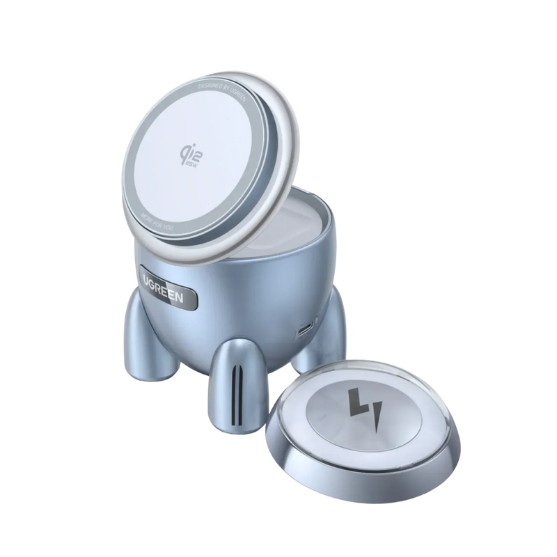 UGREEN Uno 65300 rocket-shaped 25W Qi2 magnetic charging stand 