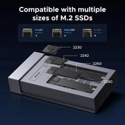 UGREEN CM847 USB4 2-Bay M.2 NVMe SSD Enclosure with Offline Clone & RAID – 40Gbps Dual NVMe Storage Dock (65733EU) TeckPot