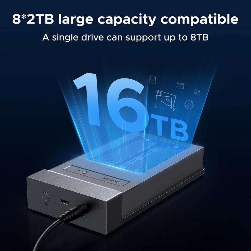 UGREEN CM847 USB4 2-bay M.2 NVMe SSD enclosure with offline clone up to 16TB large capacity