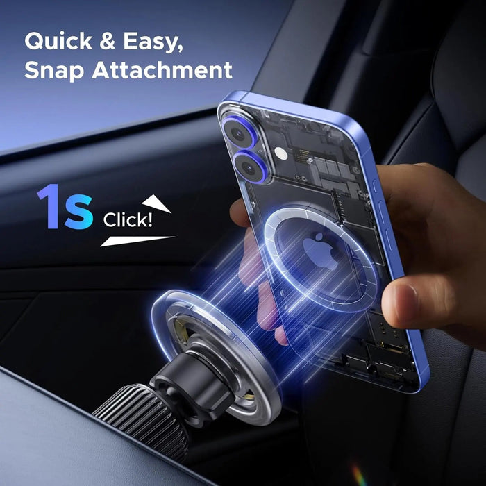 UGREEN Car Phone Mount MagSafe Air Vent Magnetic Phone Holder iPhone 16 15 14 13 12 Pro Max Strongest Magnet Grey (65764)
