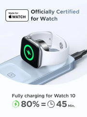 Ugreen 25W MagFlow 3-in-1 Magnetic Wireless Charger Foldable and Portable, iPhone 12 and Later, AirPods2 and Later, Apple Watch(65901) TeckPot