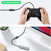 UGREEN 30125 0.5m USB 3.0 extension cable extends a game controller