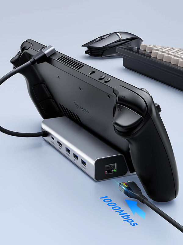 CABLETIME 6-in-1 Docking Station for Steam Deck | CT-SDK7-AG