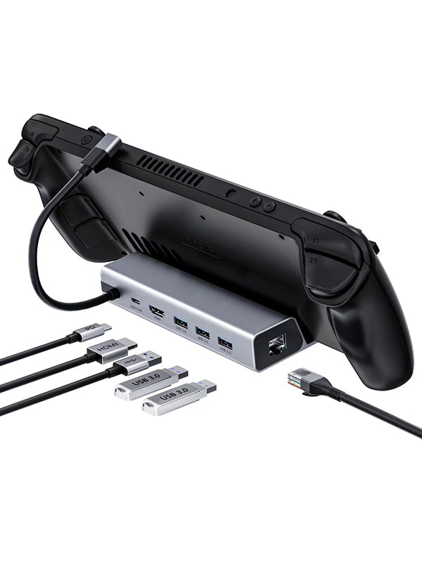 CABLETIME 6-in-1 Docking Station for Steam Deck | CT-SDK7-AG