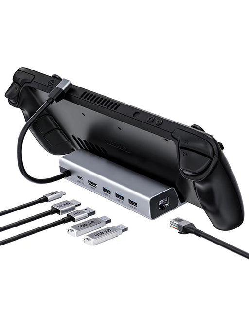 CABLETIME 6-in-1 Docking Station for Steam Deck | CT-SDK7-AG