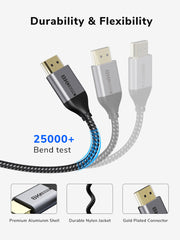 CABLETIME Ultra-Thin HDMI 2.1 Cable, 48Gbps, 8K@60Hz / 4K@120Hz, 1m / 2m