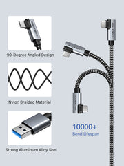 CABLETIME VR cable right-angle durable connector