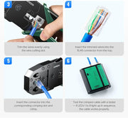 UGREEN RJ45 Crimping Tool NW304 (35971) – 3-in-1 Ethernet Cable Crimper, Cutter & Stripper for CAT5/CAT6/CAT7/CAT8 TeckPot