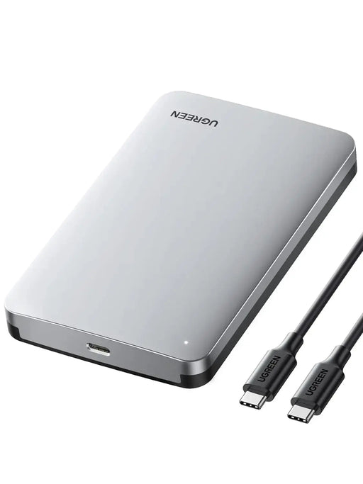 UGREEN 2.5" USB C to SATA III Hard Drive Enclosure 6Gbps, Aluminum Case Adapter Support UASP & Trim Compatible with MacBook Pro/Air WD Seagate Toshiba Hitachi (70499) TeckPot