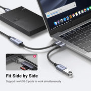 UGREEN USB-C to USB-A 3.2 Adapter 10Gbps OTG Cable (US378 70889) – Nylon Braided, Aluminum Shell TeckPot