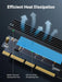 UGREEN NVMe PCIe Adapter Gen4 x16 to M.2 Expansion Card NVMe SSD 2230 2242 2260 2280 64Gbps Desktop PC 30715 Ugreen