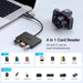 UGREEN 4-in-1 Memory Card Reader USB C USB 3.0 Dual Connector OTG Adapter 170MB/s SD Micro SD iPhone 16 MacBook iPad (45167) Ugreen