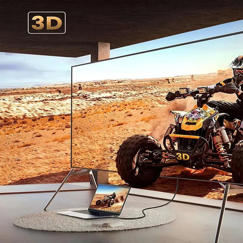 UGREEN 1.5M 4K@60Hz Braided HDMI 2.0 Cable Male to Male Round 18Gbps Ethernet UHD TV Monitor Xbox PS5 PS4 Blu-ray Gold 40409 Ugreen