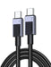 UGREEN USB C to USB C Charger Cable 2M 100W Fast Charge Phone Laptop MacBook Pro Air iPad iPhone 16 Pro Galaxy S24 (45064) Ugreen
