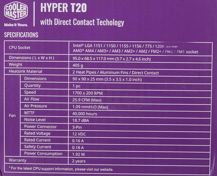 Cooler Master Hyper T20