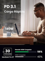 UGREEN 140W Nexode 3-Port USB C GaN II Charger PD 3.1 Power Supply MacBook Pro 16" Dell XPS iPhone 14 Galaxy S22 (90549) Ugreen