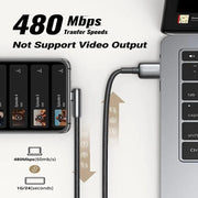 UGREEN USB A 2.0 to USB C Cable 1M Right Angle 90 Degree Braided Zinc Alloy Samsung Galaxy S10 S9 Note 9 Switch (70413) Ugreen