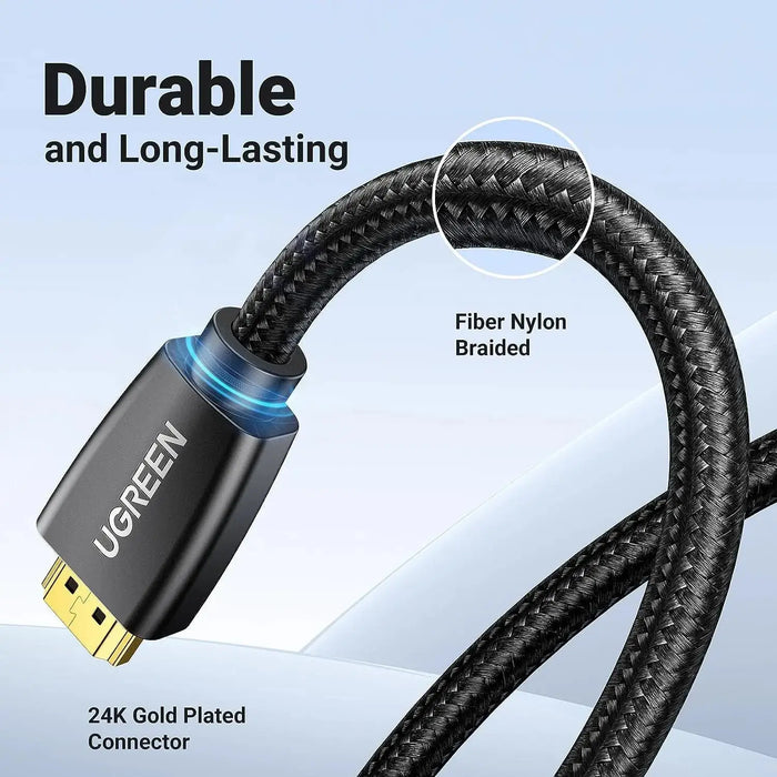 UGREEN 3M HDMI 2.0 Cable 4K@60Hz High Speed Braided Ethernet Audio Return UHD HDR TV Monitor Projector PS5 Xbox Laptop 40411 Ugreen
